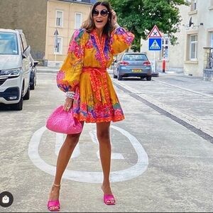 💯 Authentic ZIMMERMANN The Lovestruck Linen Mini Wrap Dress Size Zimmermann 0